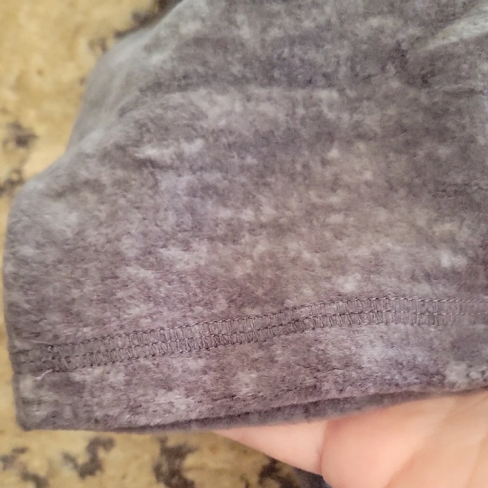 Gray V-Neck Shirt with Pocket - Picture 2 of 6